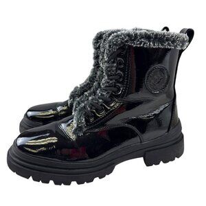 Aquatherm Lyn Women's Boots Faux Fur Waterproof Black Temp Rated Size 8 NEW